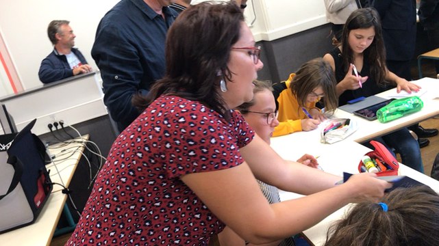 Coutances. Marc Lefèvre en classe chez Jean-Paul II
