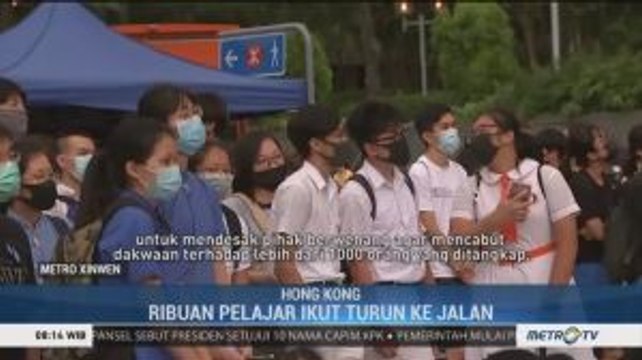 Ikut Aksi Protes, Ribuan Pelajar di Hong Kong Turun ke Jalan
