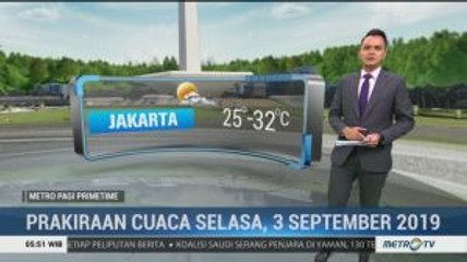 Prakiraan Cuaca Selasa, 3 September 2019