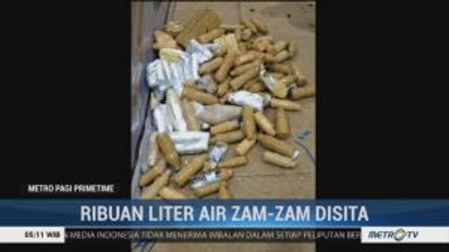 Ribuan Liter Air Zamzam Jemaah Haji Indonesia Disita Petugas