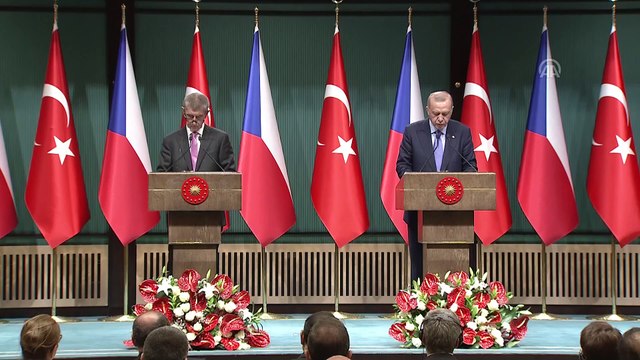Cumhurbaşkanı Erdoğan : 'Türkiye olarak dostumuz ve müttefikimiz Çekya ile ilişkilerimizi her alanda geliştirme irademiz tamdır' - ANKARA