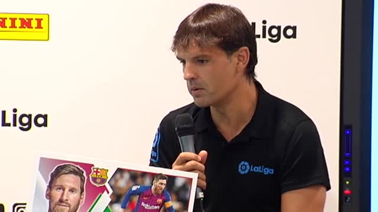 Joaquín, Morientes y Tebas encabezan la presentación del ábum de cromos de LaLiga