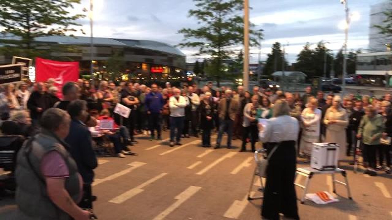 Corby prorogation demonstration