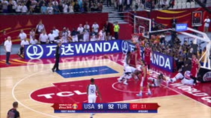 Turkey miss four free throws in a row in USA defeat