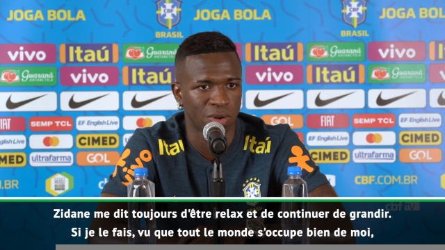 Brésil - Vínicius Júnior : ''Zidane me dit toujours d'être relax''