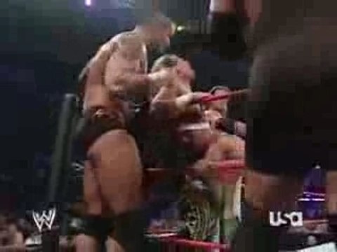 Cena & HBK &HHH &FLAIR Vs Rated rko & big show&kenney part2