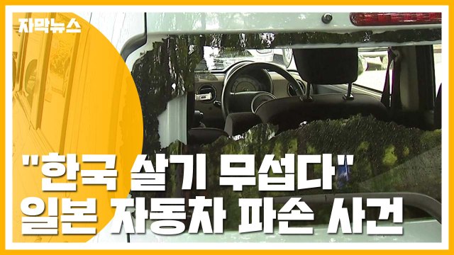 [자막뉴스] 한국에 살기 무섭다 일본산 자동차 파손 사건 / YTN