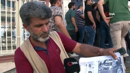 HDP önünde eylem yapan Celil Begdaş: 'Benim oğlum dağda, onların oğlu Fransa’da lüks hayat yaşıyor'