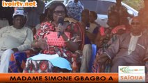 SAÏOUA : MADAME SIMONE EHIVET GBAGBO INVITE LES POPULATIONS A DESARMER LEUR COEUR
