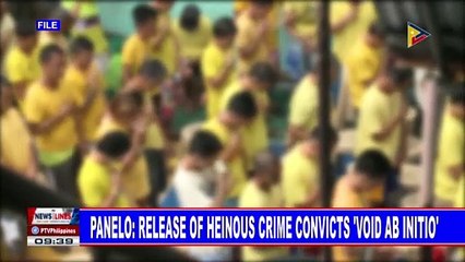 Palace sees free heinous crime conducts as security threats