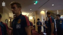 La selección española de fútbol se reúne hoy en Rumanía