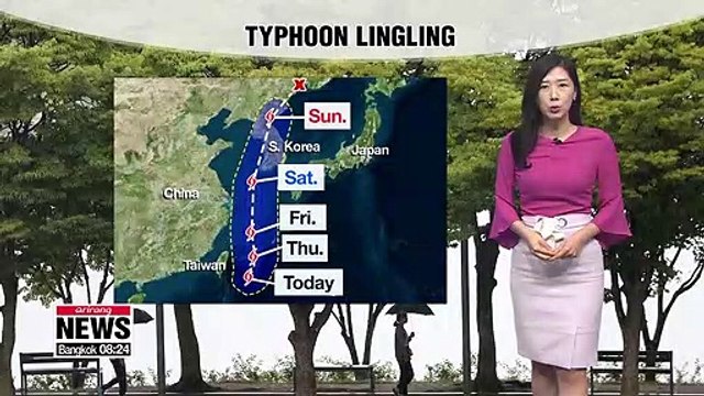 Autumn monsoon as typhoon Lingling approaches 090419