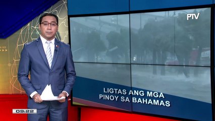 Mga Pinoy sa Bahamas, ligtas sa hagupit ng hurricane