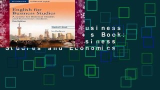 English for Business Studies Student s Book: A Course for Business Studies and Economics