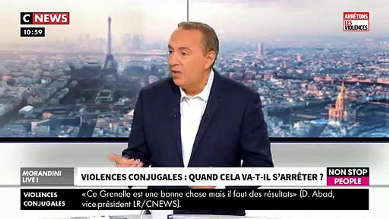 Violences faites aux femmes: Le témoignage bouleversant dans "Morandini" Live sur CNews de Sylvie, femme battue et violée par son compagnon