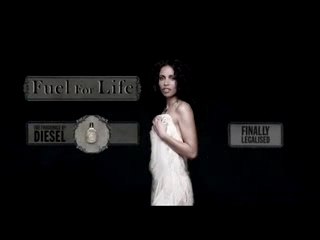 Diesel fuel for life candle