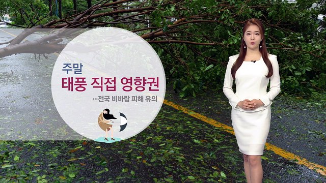 [날씨] 곳곳 강한 비...주말 전국 태풍 영향권 / YTN