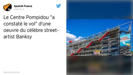 Paris : Un pochoir de Banksy volé aux abords du Centre Pompidou
