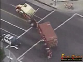 police poursuite camion