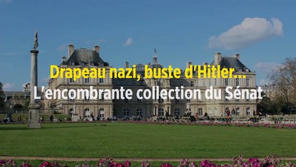 Drapeau nazi, buste d'Hitler... L'encombrante collection du Sénat