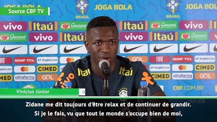 Vinicius : "Zidane me dit toujours d'être relax"