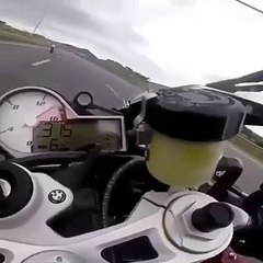 BMW S1000RR phóng hơn 300km/h gặp đàn bò qua đường