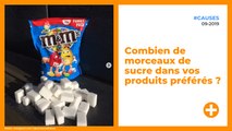 Combien de morceaux de sucre dans vos produits préférés ?