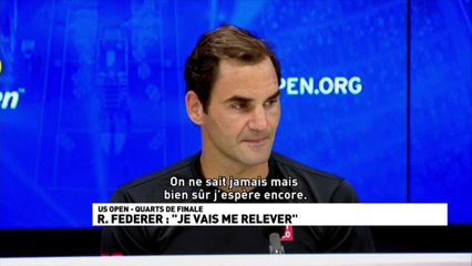 R.Federer : "Je vais me relever"