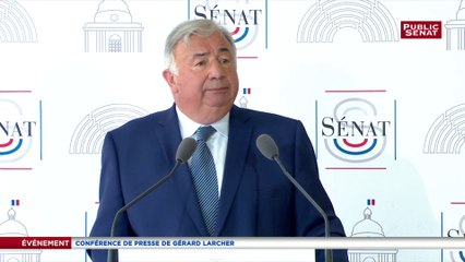 Conférence de presse de rentrée 2019/2020 de Gérard Larcher