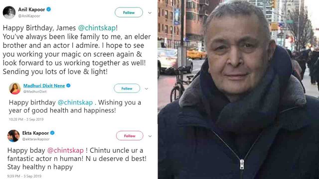Rishi Kapoor birthday: Ekta Kapoor, Anil Kapoor & other stars wish him | FilmiBeat