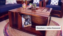 Coffee Table- Lynet Coffee Table - Wooden Center Table - Wooden Street
