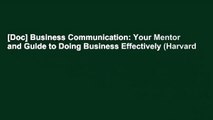 [Doc] Business Communication: Your Mentor and Guide to Doing Business Effectively (Harvard