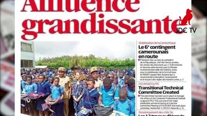 REVUE DE PRESSE CAMEROUNAISE 04 SEPTEMBRE 2019