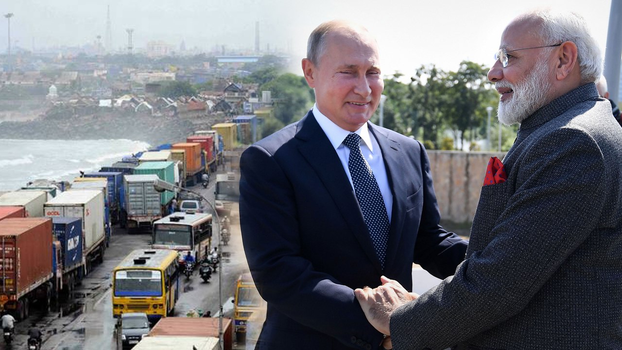 Watch Video : Russia opens the gate of the new sea route to Chennai