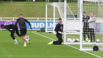 Nick Pope trains with England