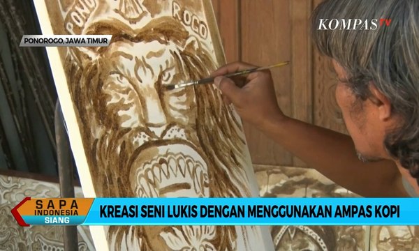 Tak Hanya Diminum, Seniman ini Sulap Kopi jadi Lukisan