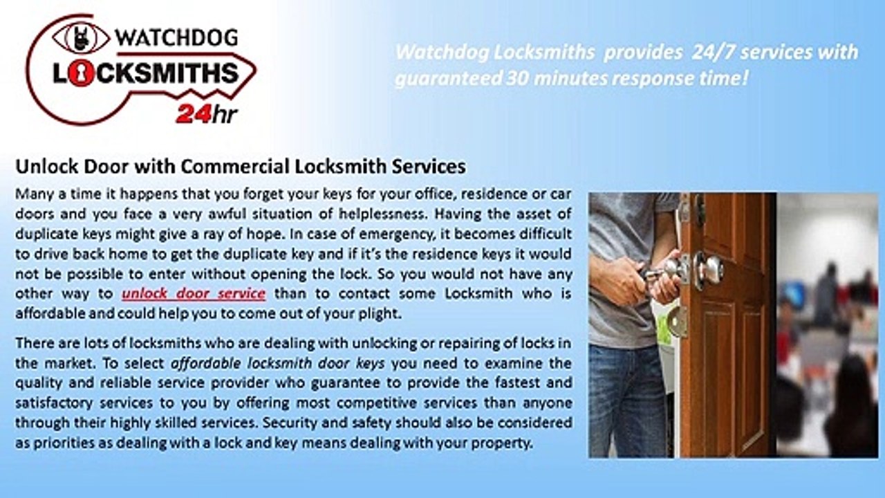 Watchdog  Commercial Locksmith Services wdlocks