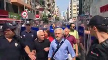İzmir'de kayyım protestosuna polis müdahalesi