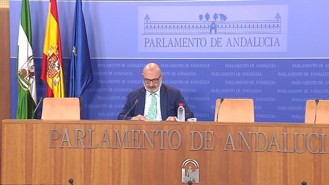Alejandro Hernández (Vox) en el Parlamento andaluz
