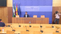 Ciudadanos en rueda de prensa en Parlamento andaluz