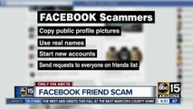 Facebook friend scams and how you can avoid it