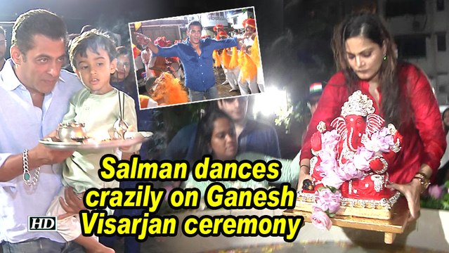 Salman dances crazily on Ganesh Visarjan ceremony