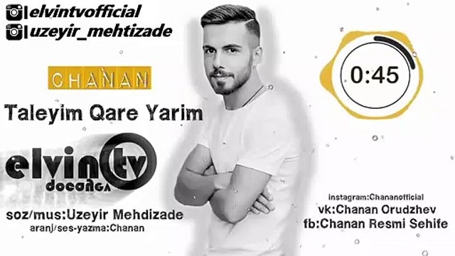 Chanan - Yarim ( Hit ) 2019 ( Uzeyir Mehdizade Cover )