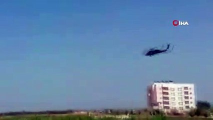 Suriye sınırında helikopter hareketliliği