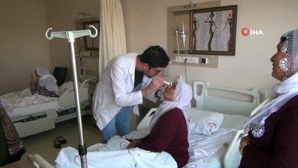 Bismil’de katarakt ameliyatı olan 30 kişi tekrar görmeye başladı