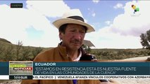 Ecuador: campesinos rechazan actividad minera en Quimsacocha