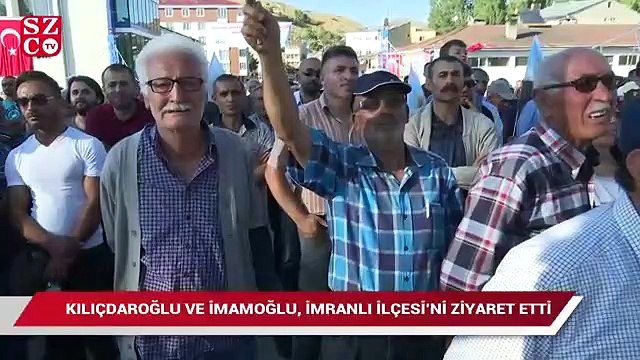 Kılıçdaroğlu ve İmamoğlu, İmranlı İlçesi’ni ziyaret etti