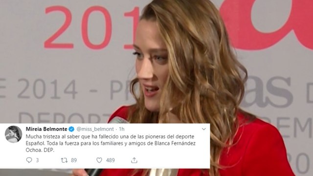 Las redes se llenan de gestos de cariño hacia Blanca Fernández