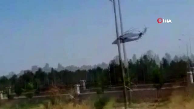 Suriye sınırında helikopter hareketliliği