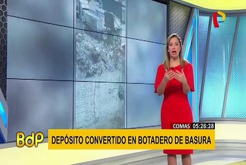 Comas: municipio aseguró que basura en depósito es hecho aislado